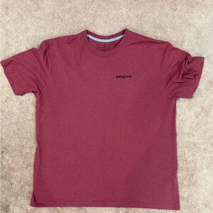 Used Mens Patagonia Burgandy T Shirt